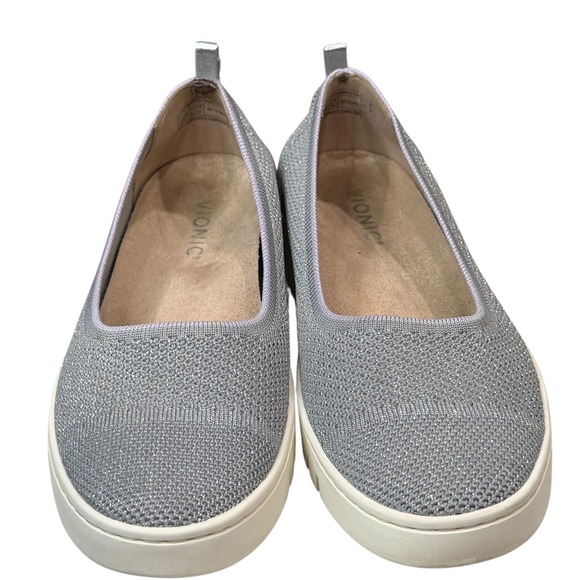 Vionic Uptown Skimmer Knit Shoes Womens 8.5 Gray Breathable Casual Comfort Flats - Picture 5 of 11